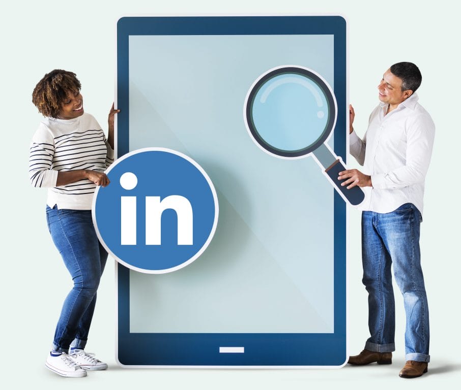 What are the types of accounts on LinkedIn?