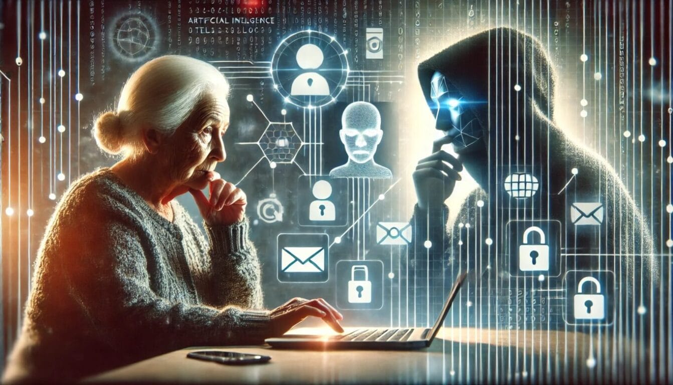 Why does Artificial Intelligence increase the risk of fraud in older people?