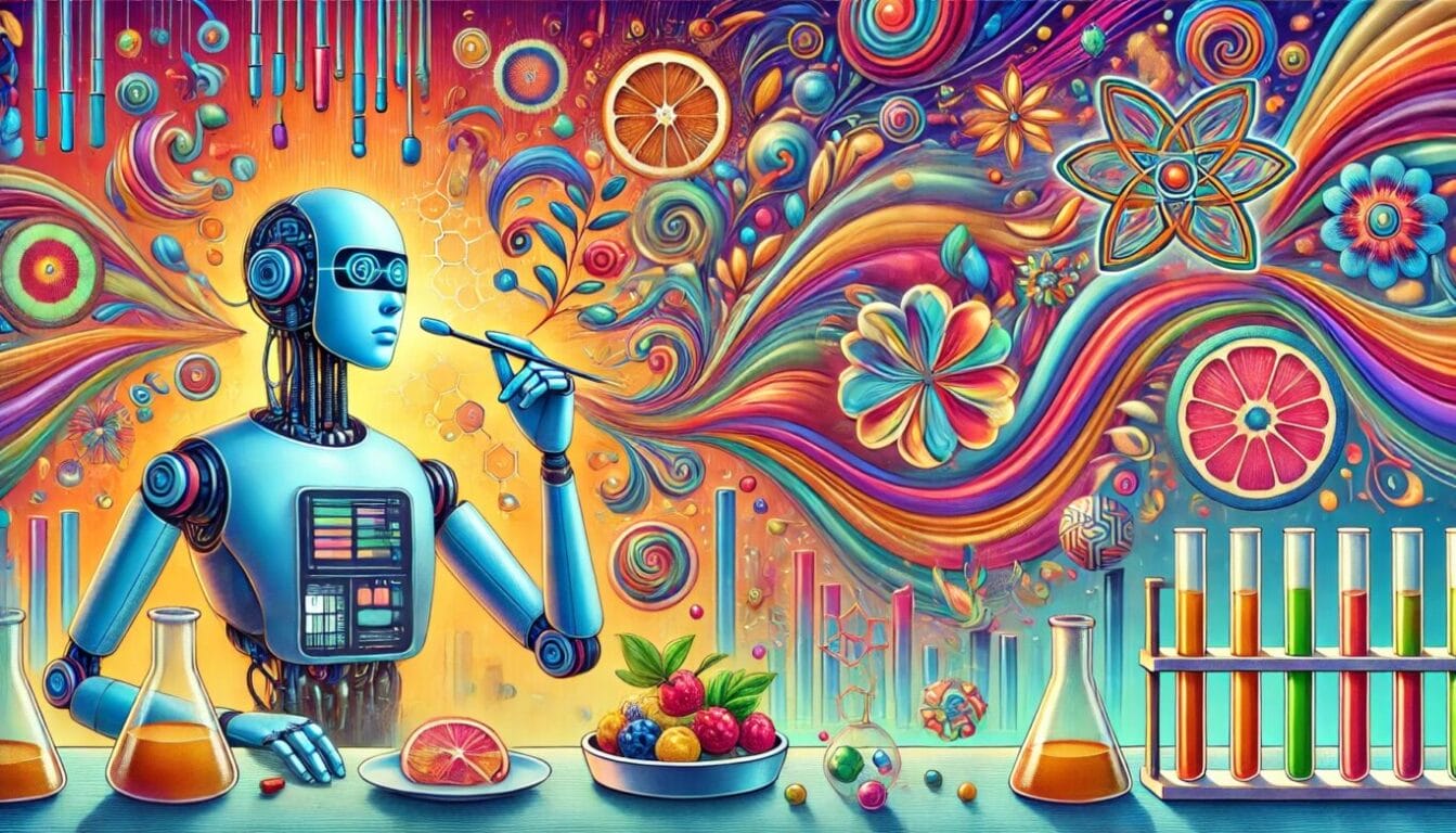 Can Artificial Intelligence test smells and flavors?