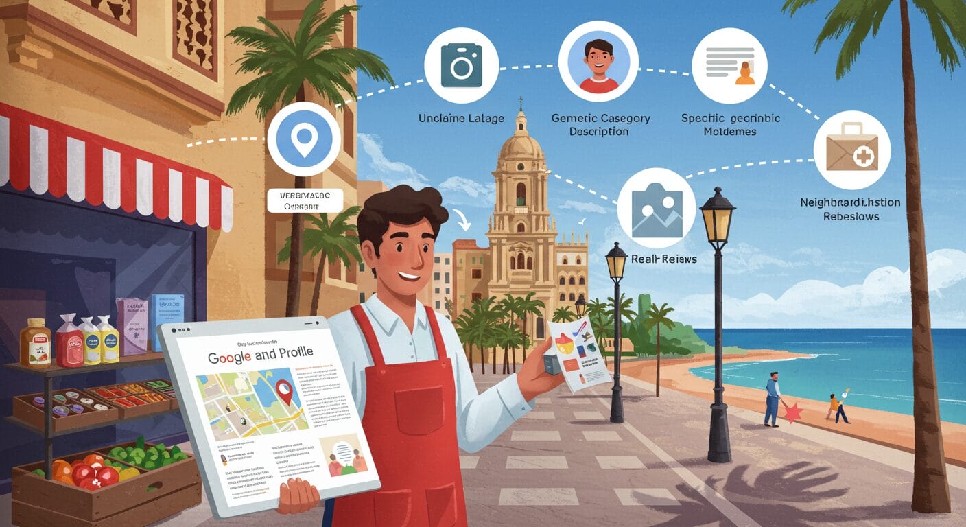 Il tuo profilo Google: 5 errori che ti fanno perdere clienti a Malaga (e come risolverli oggi)