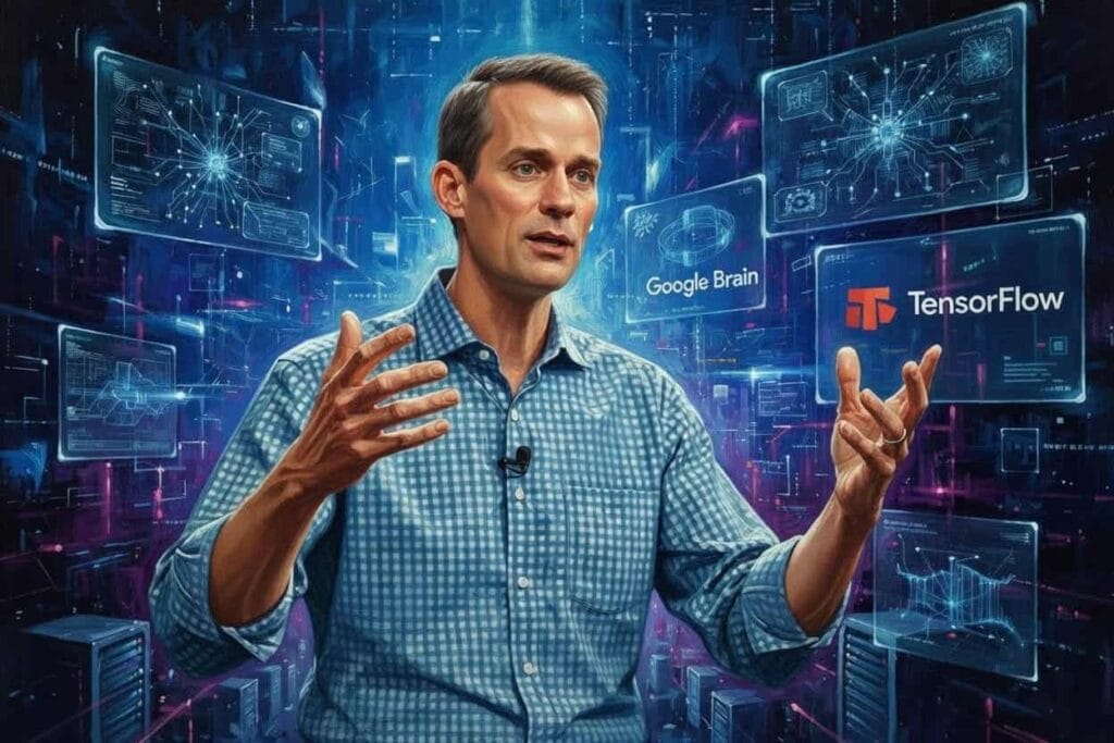 Un retrato al óleo de Jeff Dean
