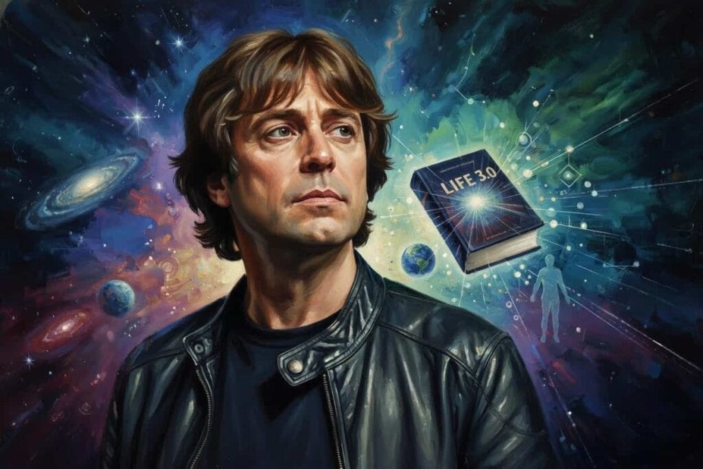 Un retrato al óleo de Max Tegmark