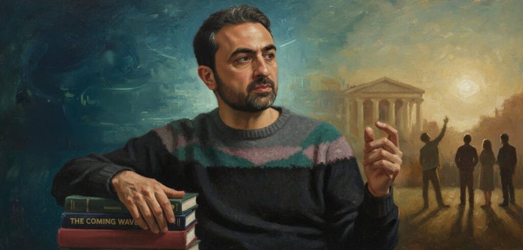 Un retrato al óleo de Mustafa Suleyman