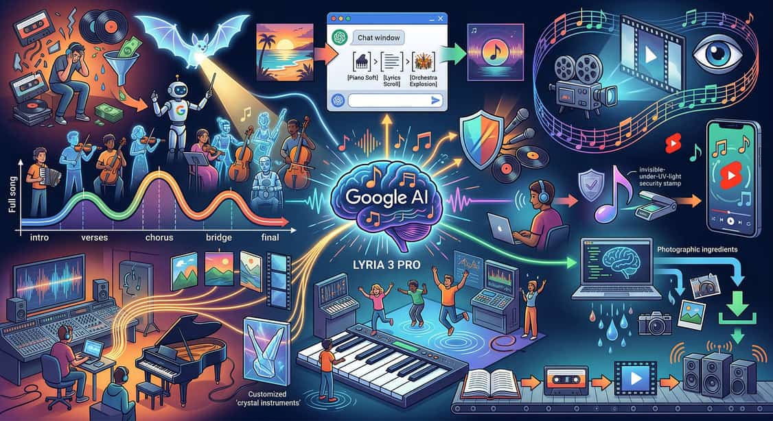Google Gemini and Lyria 3 Pro: Generate complete songs with Artificial Intelligence